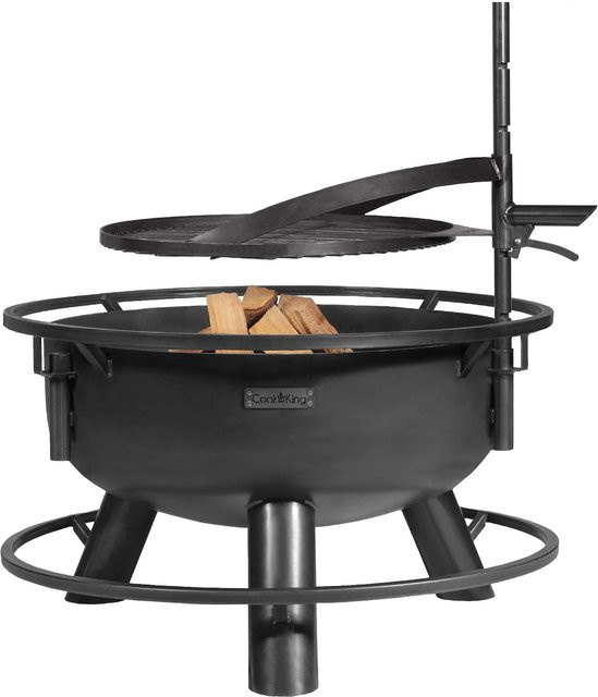 CookKing Feuerschale Bandito 80 in Schwarz inklusive Zubehör, B/T/H: 94 x 110 x 94 cm - Bild 1