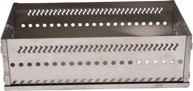 DIYelecs Saunasteinkorb aus Edelstahl in Silber, tragbarer Mehrzweck-Saunasteinhalter für Holzscheitöfen SL-375 - Bild 1