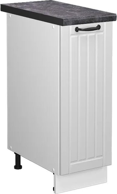 Vicco Apothekerschrank Fame-Line in Weiß und Anthrazit im Landhausstil mit Soft-Close-Türen, B/T/H: 30 x 60 x 82 cm - Bild 1