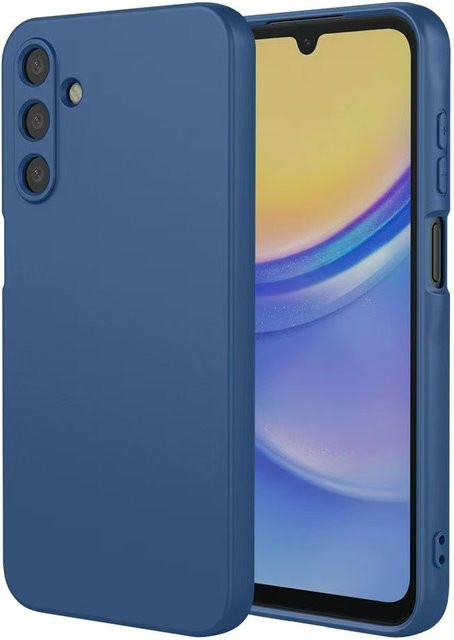 Flüssigsilikon Softcase Cover für Samsung Galaxy A-Serie in Schwarz und Blau - Bild 1