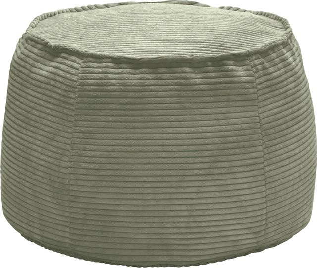 Mömax Hocker Lucylla in Olivgrün mit Stoffbezug, B/T/H: 38 x 38 x 60 cm - Bild 1