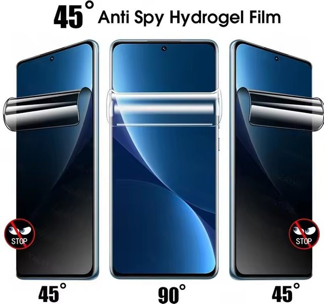 3er-Set Privatsphäre Hydrogel-Schutzfolie für Xiaomi Redmi 15C 14C 13C 12 5G 10 10C 10A 9A 9T 8 Transparent - Bild 1