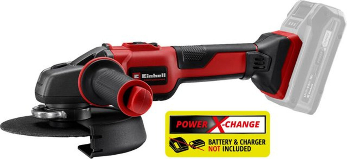 Einhell Professional Akku-Winkelschleifer AXXIO 18/150 in Rot/Schwarz mit 150 mm Scheibendurchmesser - Bild 2