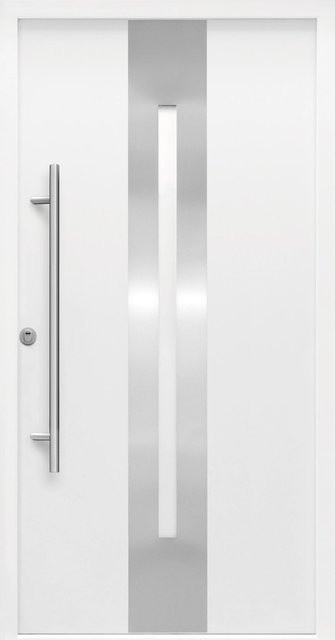 Sicherheits-Haustür Splendoor ThermoSpace Prime Dublin RC2 mit Glaseinsatz in Weiß, B/H: 110 x 210 cm, Anschlag Links - Bild 1