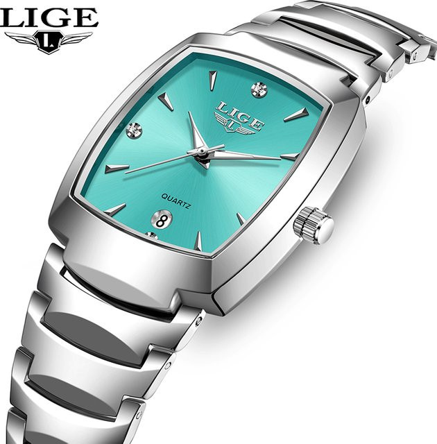 LIGE Armbanduhr Quarz, Edelstahl, Bicolor, Damen - Bild 1