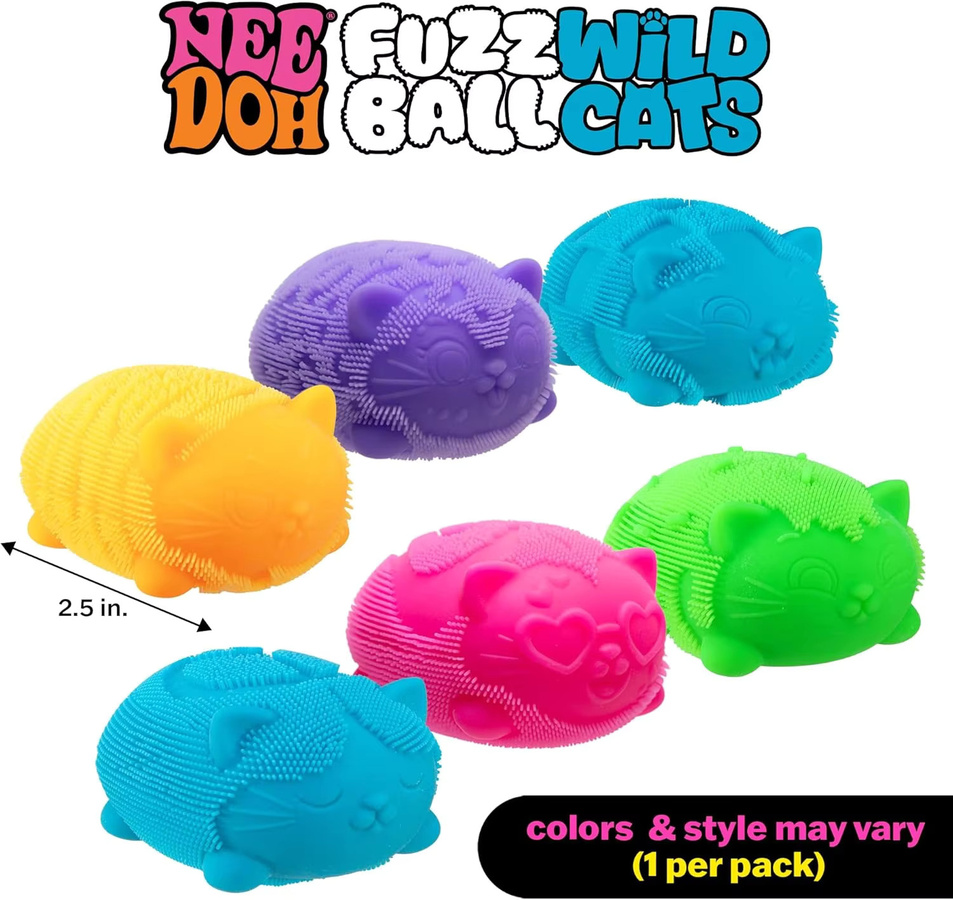 NeeDoh Fuzz Ball Wild Cats, Stressball, Desktop-Ornament - Bild 2