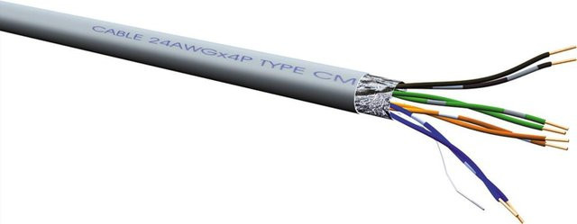 VALUE Bulkkabel CAT 5e F/UTP Ethernet LAN Netzwerkkabel Grau 300 m - Bild 1