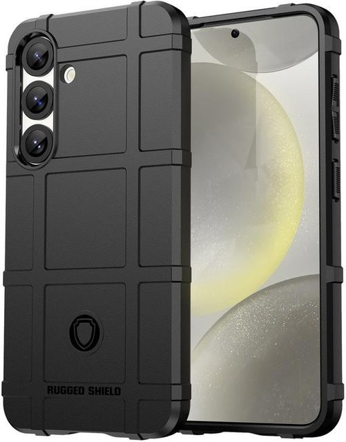 Robustes Schutzgehäuse aus Gummi für Samsung Galaxy S25 S24 S23 S22 S21 Serie in Schwarz - Bild 1