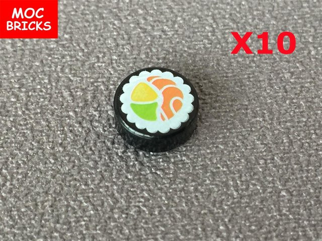 Yiran toy MOC Steine Lebensmittel Kekse, Bausteine, 10-teiliges Set, ab 3 Jahren - Bild 1