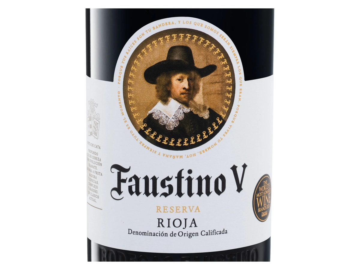 Faustino V Rioja Reserva DOCa Rotwein 2019 trocken 0,75 l - Bild 2