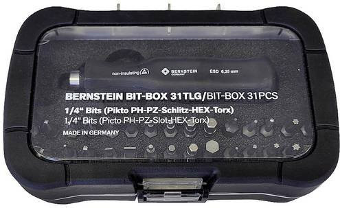 BERNSTEIN Tools for Electronics 6-355-ESD Bit-Set 31-teilig, 1/4 Zoll (6,3 mm), Schwarz - Bild 1