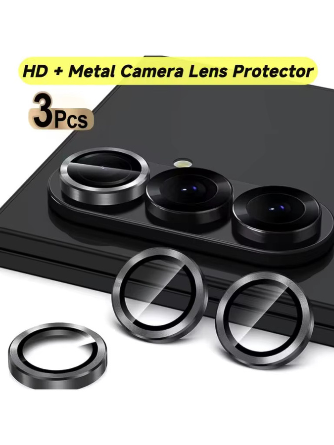3-teiliges Set Samsung Galaxy Kameralinsen-Schutz in Schwarz für Galaxy A57 A37 A16 A55 A54 A34 A14 A15 S26 S25 S24 S23 FE Plus S25FE S24FE S23FE - Bild 5