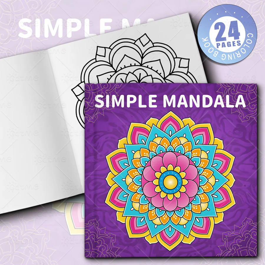 Mandala-Malbuch zur Stresslinderung und Entspannung - Bild 2