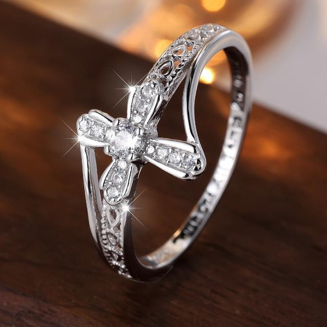 Bamos Ring 925 Silber, Zirkonia, Damen - Bild 1