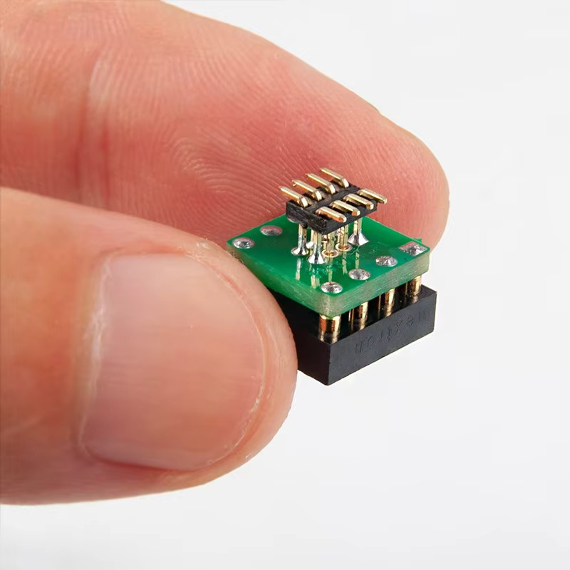 Nextron OP Amp In-Line Transfer Patch Transfer Sockel 1,27 mm auf 2,54 mm, vollständig vergoldet, 10 Stück - Bild 2
