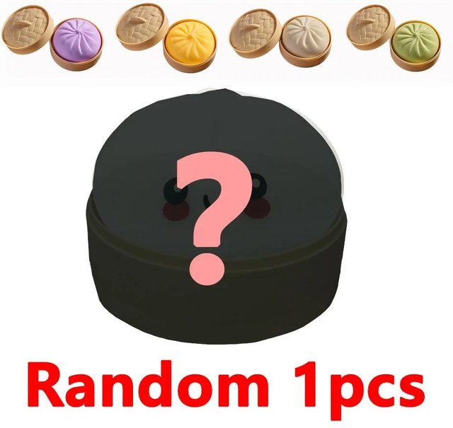Glitzer-Knödel Squishy mit Box, Sensorischer Dampfer, Weicher TPR Teigball, Fidget Spielzeug - Bild 1