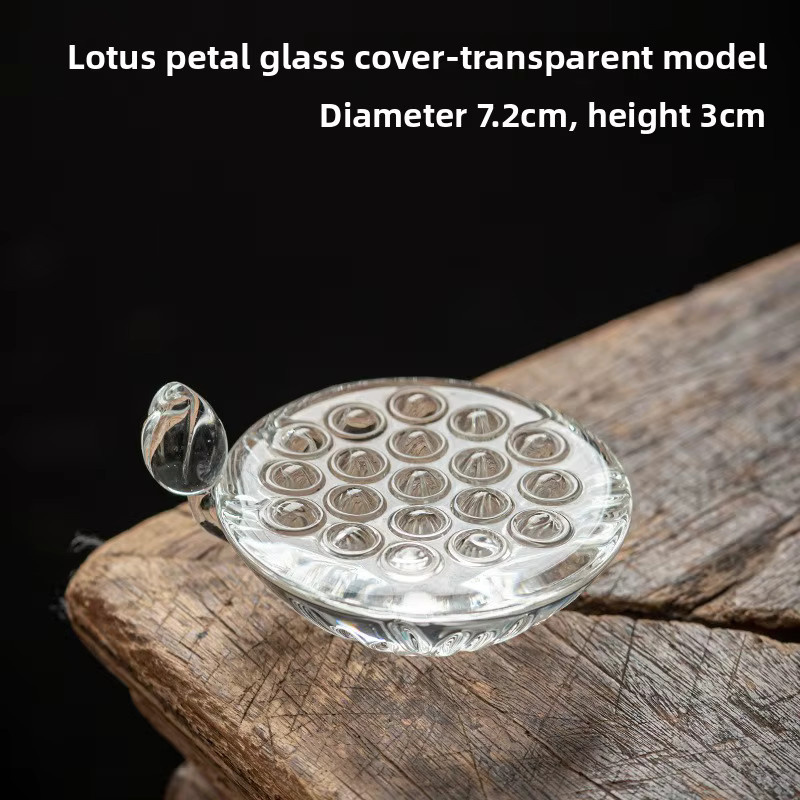 Transparente Teekanne aus hitzebeständigem Borosilikatglas mit Lotus-Abdeckungshalter für deine Teezeremonie - Bild 3