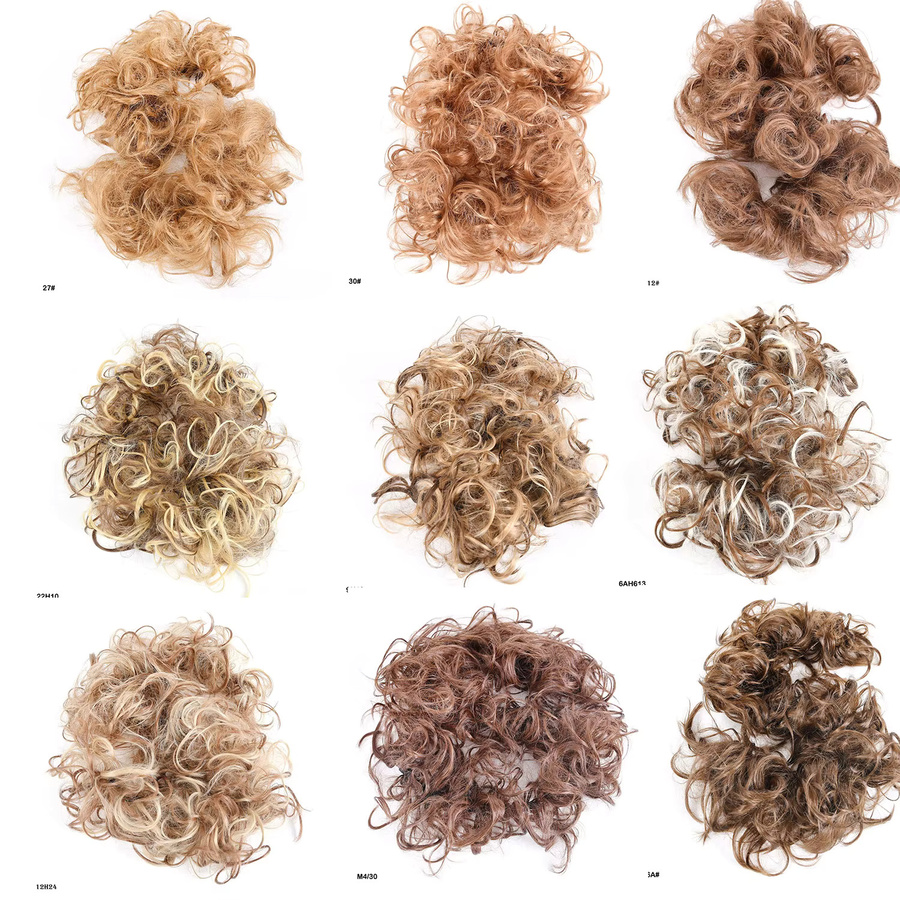 jeedou Haarteile Damen, Scrunchie, Chignon-Haarring, Haarverlängerungen - Bild 1
