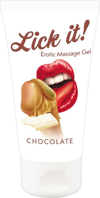 Lick it! Erotic Massage Gel Chocolate mit Schokoladen-Aroma - Bild 1