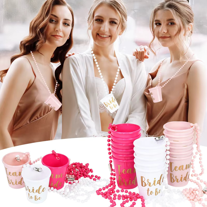 YONGSNOW Halskette, Damen, Team Bride To Be Cup Bachelorette - Bild 2