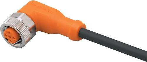 ifm electronic EVCA10 Anschlussleitung mit Buchse, gewinkelt, orange, 30 m, 5 Polzahl - Bild 1