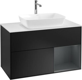 V&B Waschtischunterschrank Finion 100 in Weiß lackiert, B/T/H: 100 x 50,1 x 50,1 cm - Bild 1