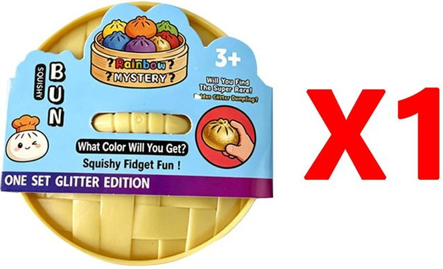Bunter Teigtaschen-Stressball, Knetbrötchen-Spielzeug - Bild 1