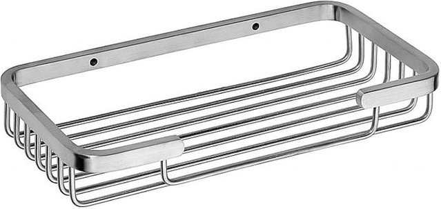 Brillantbad BYTRO Seifenkorb aus Messing in Chrom gebürstet Silber, Wandmontage, B/H/T: 10,0 x 3,0 x 3,0 cm - Bild 1