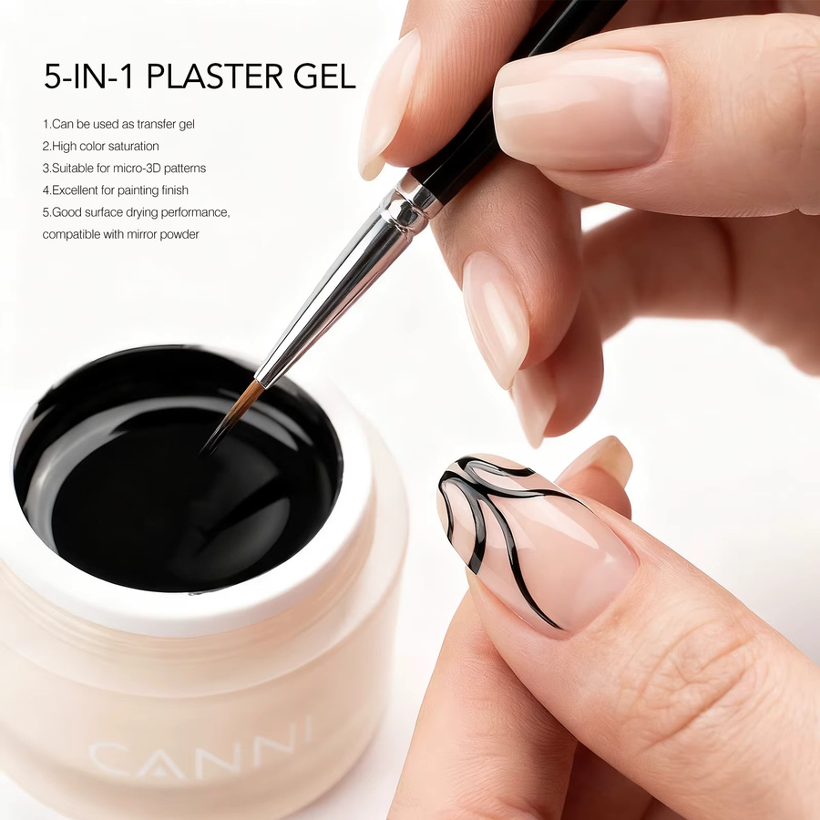 CANNI No-Wipe 5-in-1 Plaster Gel, 10g, Weiß Schwarz - Bild 2