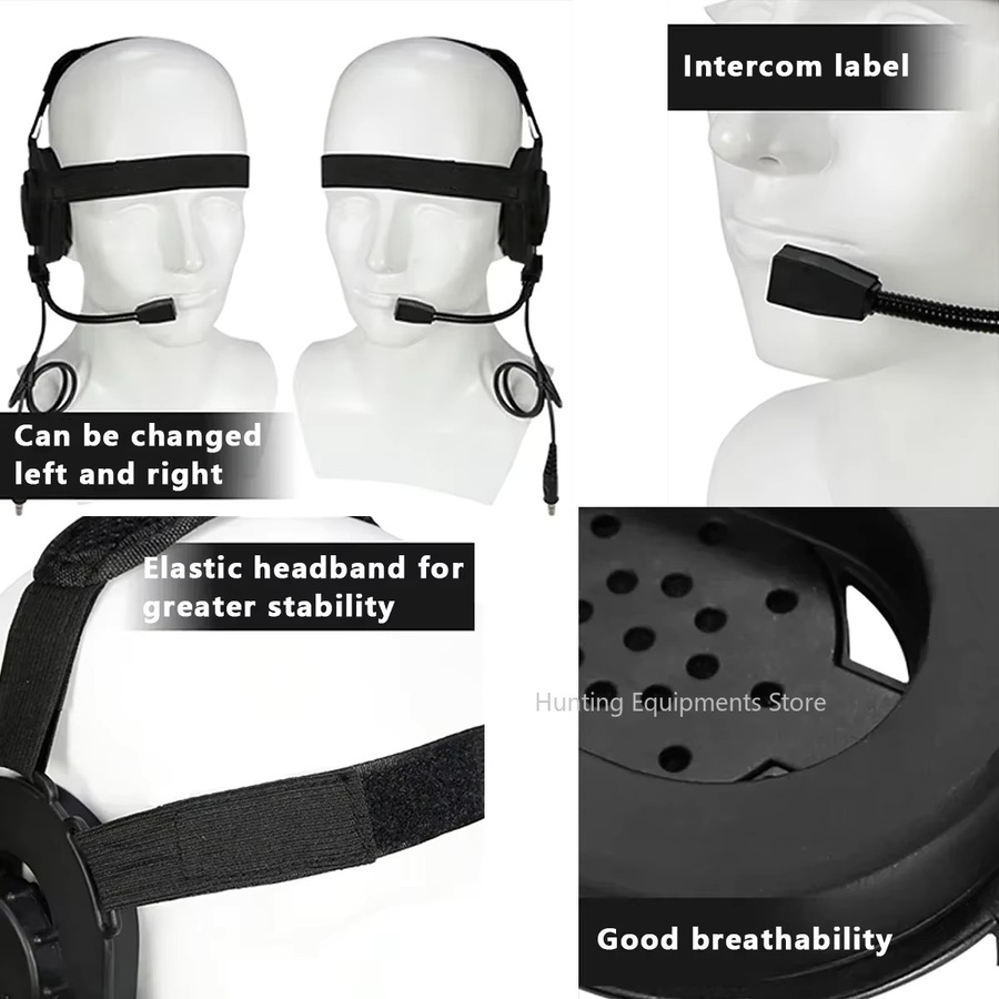 Baofeng Bowman Headset III Z Bowman Elite II CS Kopfhörer mit U94 PTT für Mobiltelefon und Kenwood Baofeng UV-5R Funkzubehör - Bild 3