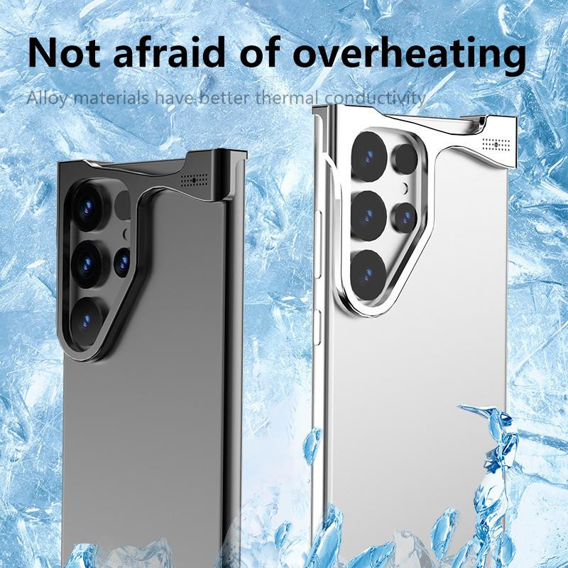 Modische unregelmäßige Handyhülle aus Aluminiumlegierung mit Aromatherapie-Funktion für Samsung Galaxy S25 S24 S23 Ultra Plus und S24+ - Bild 2