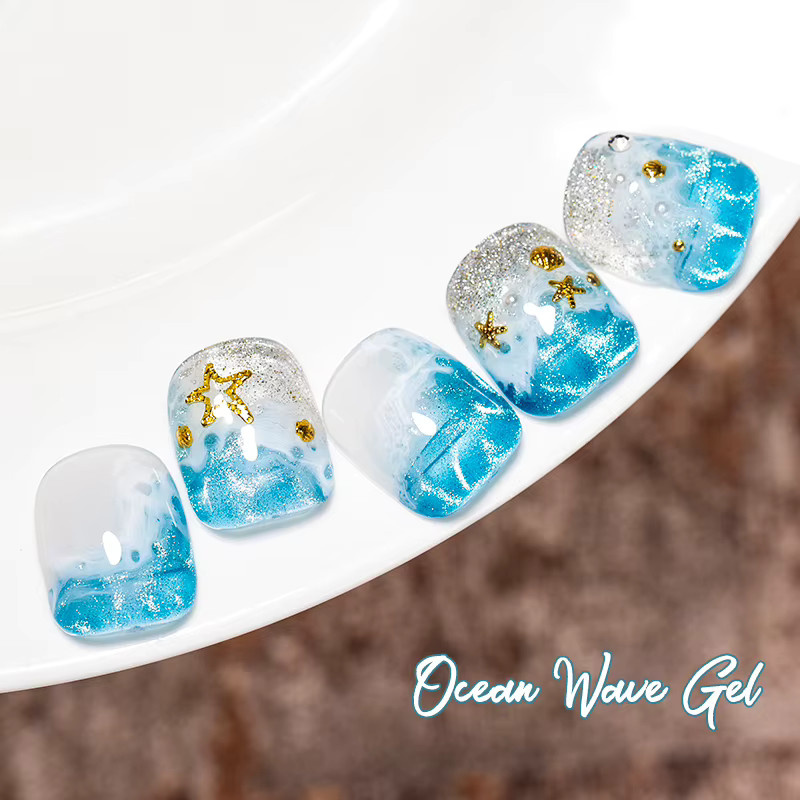 Mtssii Dream Wave Magnetischer Gel Nagellack, Lila Blau, 7 ml - Bild 4