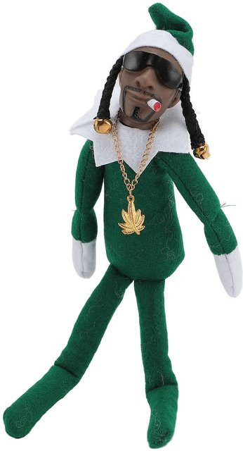 Koogeelife Weihnachtsbaum Plüschfigur als Anhänger in Schwarz und Grün - Bild 1