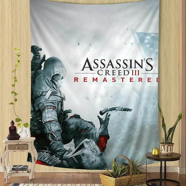 Assassin's Creed Inspiriertes Wandteppich von JMG Household Supplies, Japanischer Anime Wandbehang in Multicolour, Breite: 70 cm, Höhe: 100 cm - Bild 1