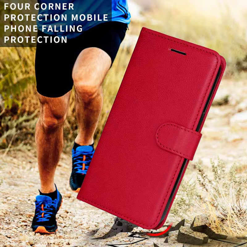 Tsimak Flip-Wallet Lederhülle für Realme C51 C53 C55 C61 C63 C65 C67 C71 C73 C75 C75X Note 50 und Oppo A18 A38 A58 4G A78 A79 A98 in Schwarz - Bild 4