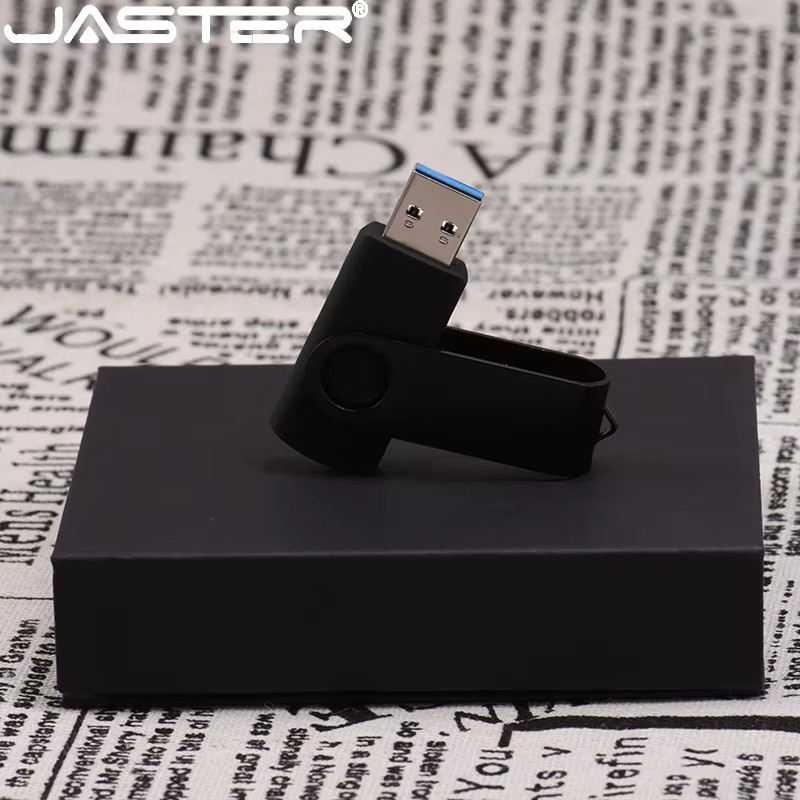 JASTER Metall USB 2.0 Flash-Laufwerk 128GB, Wasserdichter USB-Stick in Schwarz - Bild 4