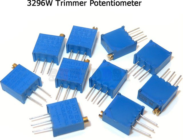 50 Stück PUMUDDSY 3296W Präzisions-Potentiometer Multi-Turn-Trimmen in Blau - Bild 1