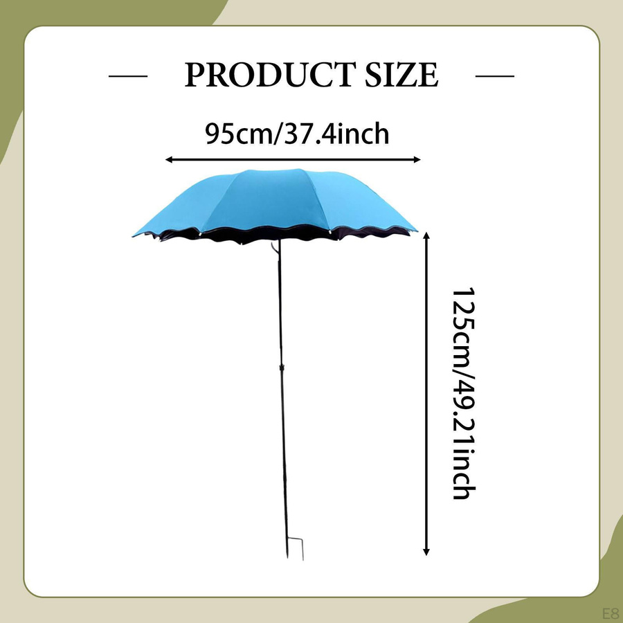 Gartenschattenabdeckung für Topfpflanzen und Poolbereich von Deals2019ing in Blau mit Eisenstangen - Bild 2
