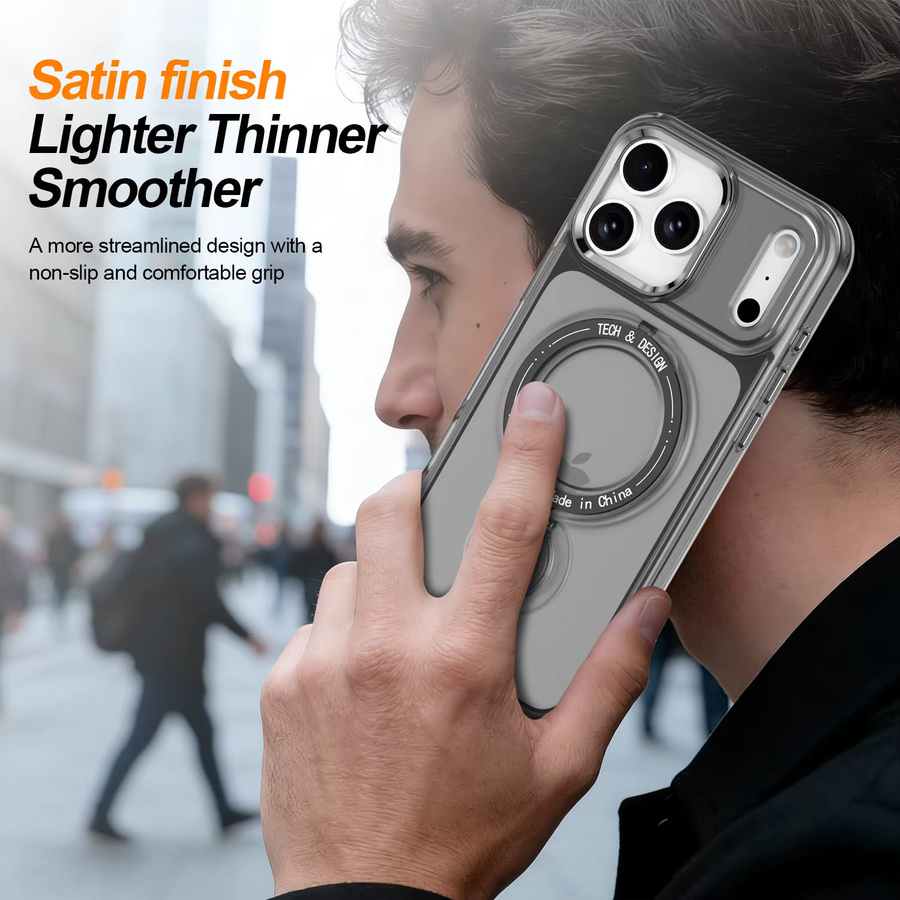 Eurynome Magnetische Ringhülle für iPhone in Transparent Purple, 360 Grad drehbare und stoßfeste Schutzhülle - Bild 4