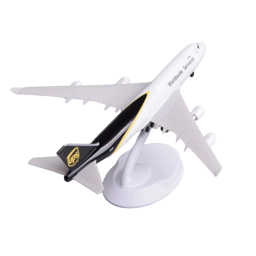 ZOCO UPS B747 Frachtflugzeugmodell, Flugzeugmodell, 20cm Maßstab, mit öffnungsfähiger Frachttür - Bild 2