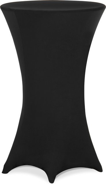 Waschbare Stehtischhusse Detex in Schwarz mit Stretch-Elastan-Material Durchmesser: 80 cm - Bild 1
