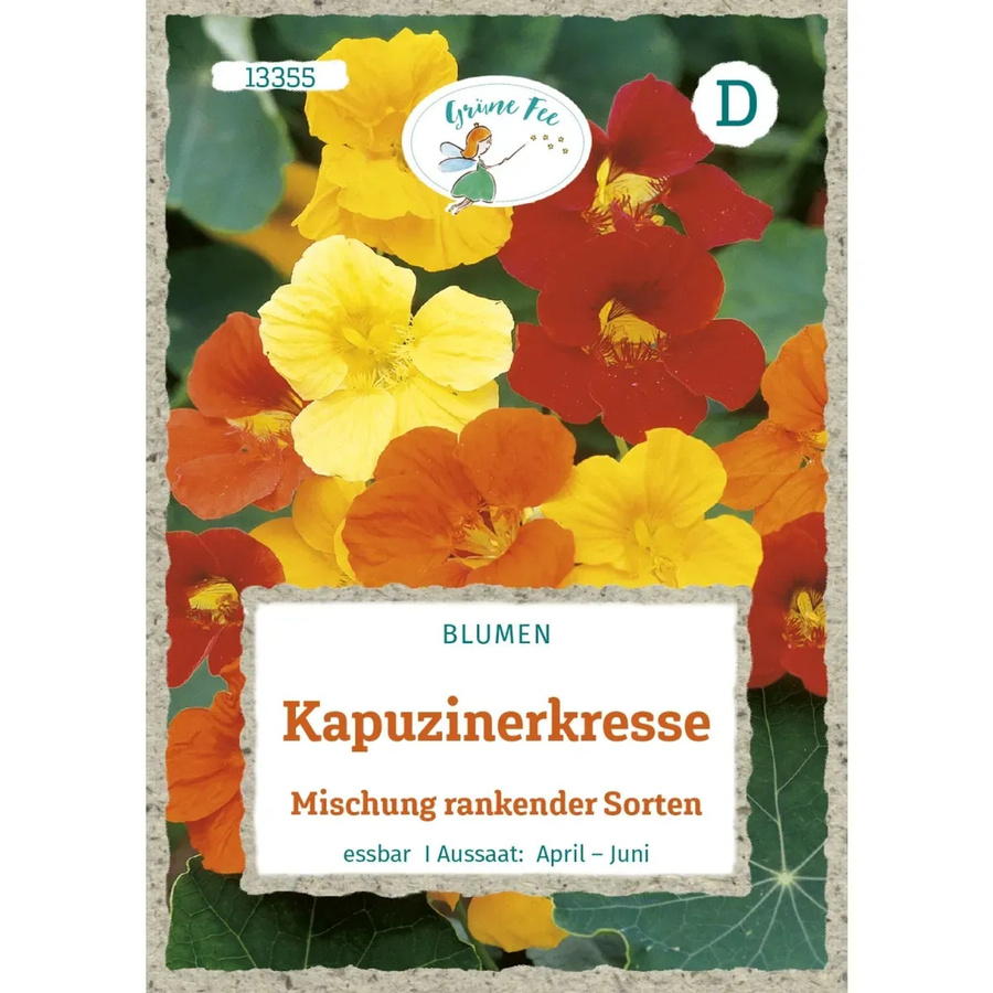 Grüne Fee Kapuzinerkresse Saatgut für rankende Sorten in Blumenkästen und Kübeln - Bild 2