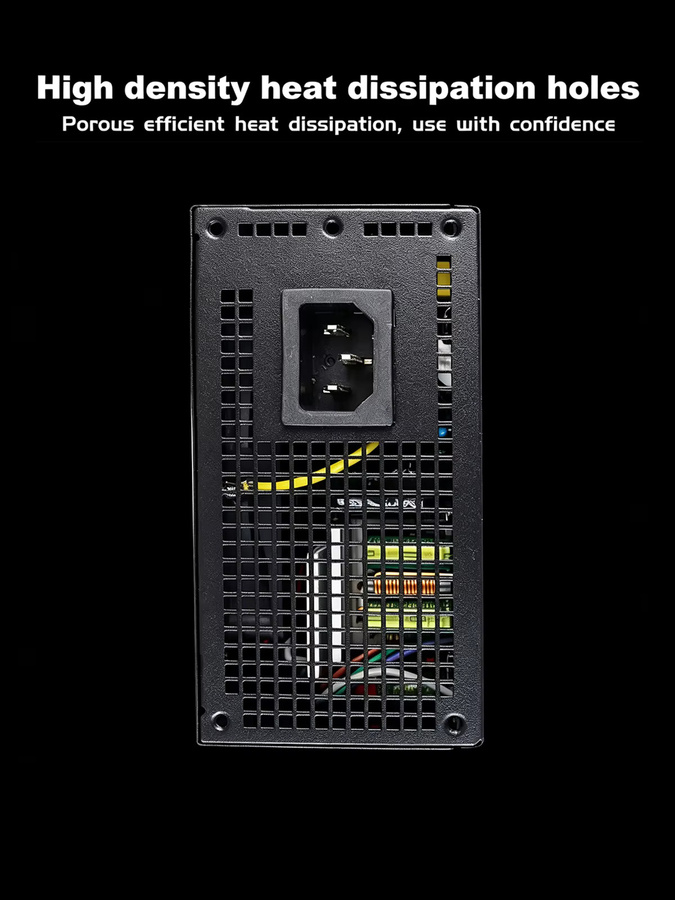 T.F.SKYWINDINTL SFX Mini ITX Computer-Netzteil 650W, Vollmodulares Netzteil in Schwarz mit 8cm Lüfter und intelligenter Temperaturregelung - Bild 2