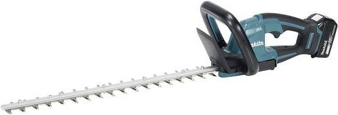 Makita Akku-Heckenschere DUH506RF 18V in Blau/Schwarz mit 50 cm Schnittbreite, 6,0 Ah Akku und Schnellladegerät - Bild 1