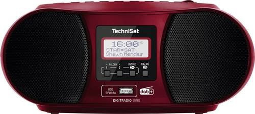 TechniSat DigitRadio 1990 CD-Radio in Rot mit DAB+, UKW, Bluetooth, CD-Player und USB-Anschluss - Bild 1