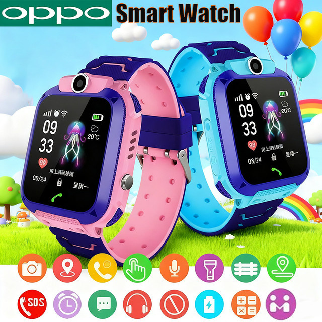 Oppo 4G Kinder-Smartwatch mit Anruffunktion und Kamera in Pink - Bild 1