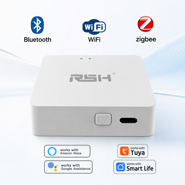 Tuya Multi-Modus ZigBee Bluetooth Gateway Hub Smart Home Bridge in Weiß für Alexa und Google Home Unterstützung - Bild 1