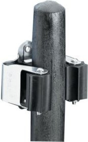 Prax Gerätehalter aus Stahl und Gummi in Schwarz mit ca. 35 mm Durchmesser - Bild 1
