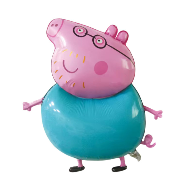 Peppa Pig Cartoon-Serie Aluminiumfolien-Ballons für Kindergeburtstag und Party-Dekoration, Mehrfarbig - Bild 2