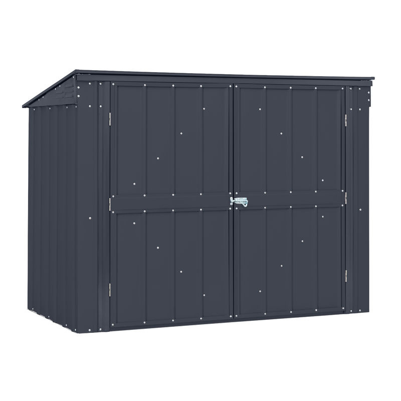 Globel Mülltonnenschrank Easy 5x3 aus Stahl in Anthrazit und Grau, B/T/H: 174 x 101 x 131 cm - Bild 2